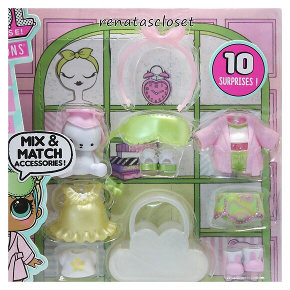 L.O.L Surprise! 10-pc Mix & Match Accessories Set - Slumber Party NWT/NIP - Picture 2 of 7